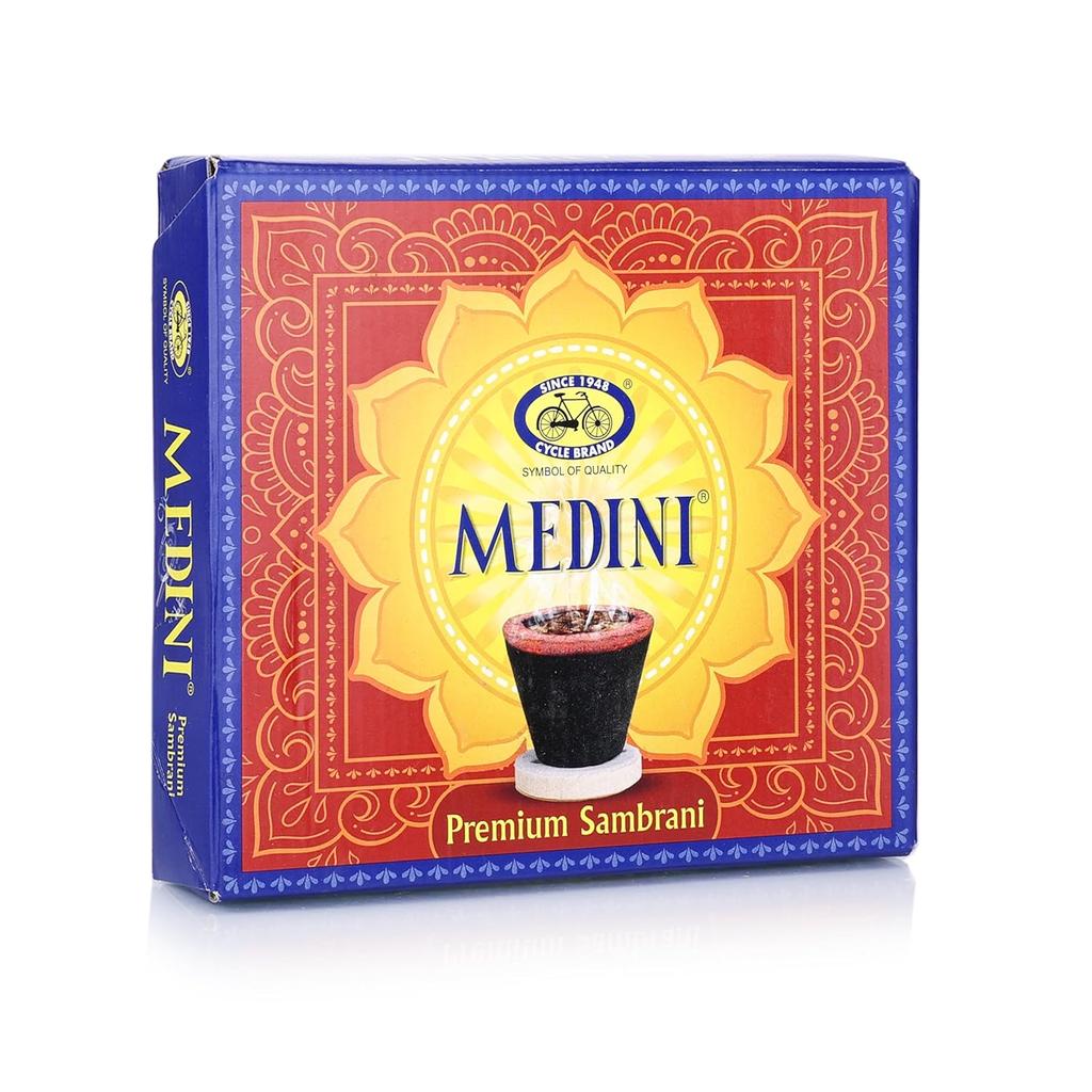 Cycle Pure Medini Cup Sambrani Cones Pack of 3 X10N Long-Lasting Fragrant Cups for Home Meditation