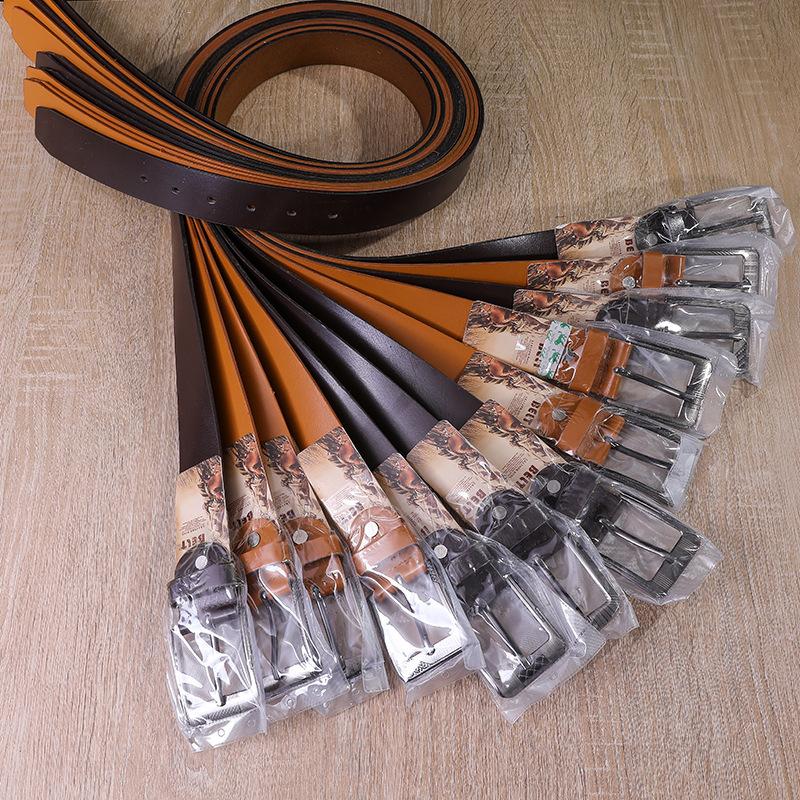 Yak Pin Buckle Belt 4Cm Wide Glossy Belt Body 3.5Cm Belt, Guaranteed For Ten Years, Continuous Belt