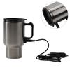 500ML Car Based Heating Stainless Steel Cup Kettle 12V Travel Coffee Heated Mug Enables To Drink Hot Water On Road