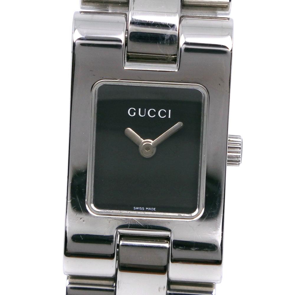 

GUCCI Watches 2305L blackDial Stainless Steel Quartz Analog display Women Used