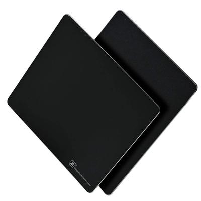 Alumania Aluminum Hard Surface Supports Accurate Mouse Operation Rectangular Reversible Metal Mouse Pad [BLACK]