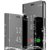 Skal - PROSHOP - för Samsung Galaxy S24 Ultra - Spegeleffekt - Genomskinligt fönster - Svart