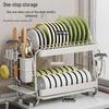 Stainless Steel 3-Tier Kitchen Dish Drying Rack