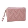 Women's Short Embroidered Love Zero Wallet Zipper Buckle Large Capacity Card Bag Versatile Fashion Simple
