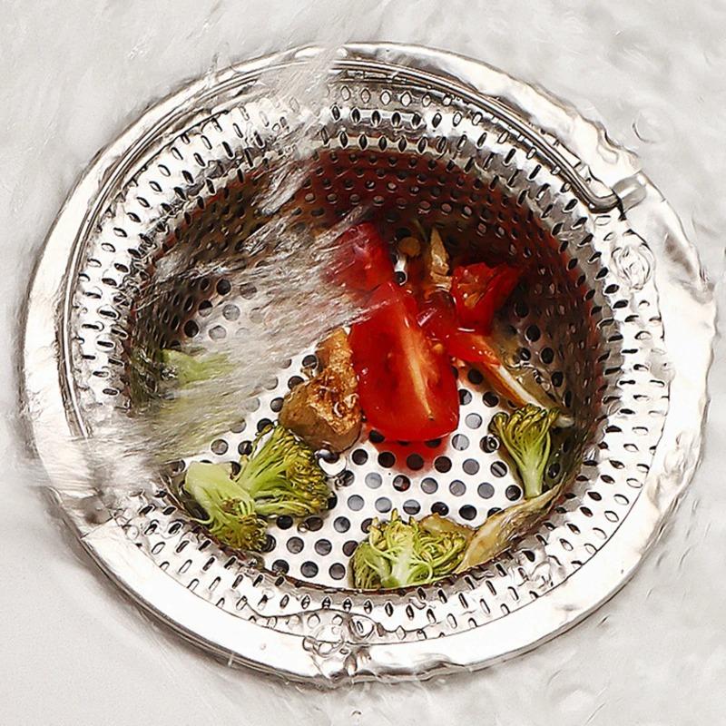 1 Stück Edelstahl Küchenspüle Filter, Abfall Essensreste/Haarauffänger, hält die Spüle sauber