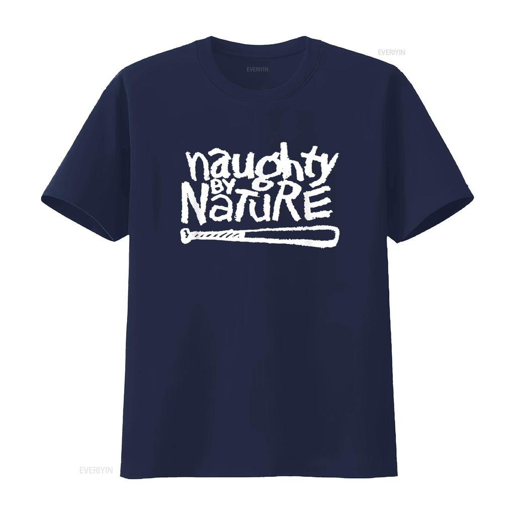 Naughty By Nature Weißes Klassisches Logo T-Shirt Vintage Gewaschen Atmungsaktiv Mode Mann Lässig Stilvoll Vielseitig Grafik Weich