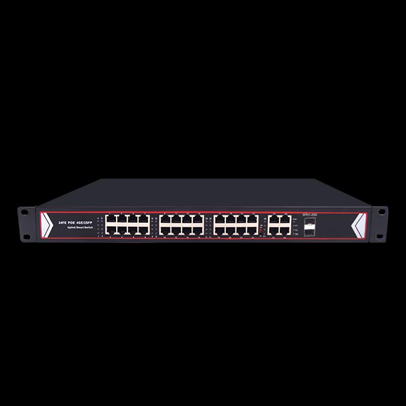 

QiShao 26-Port Gigabit High Power PoE Unmanaged Network Switch