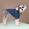 Pet Seasonal Trendy Denim Shirt for Small to Medium Dogs and Puppies