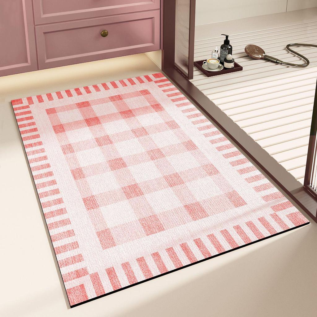 Non-Slip Diatomaceous Earth Toilet Mat - Absorbent & Anti-Fall Bathroom Carpet