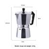 Italian Octagonal Mocha Pot - Aluminum Coffee Maker for European Brewing