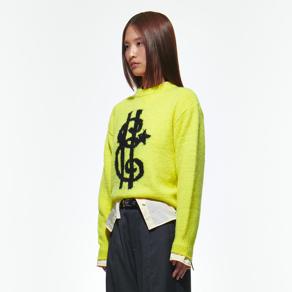I Earth Sans-E Sweater [Lemon Yellow] Lemon Yellow/M