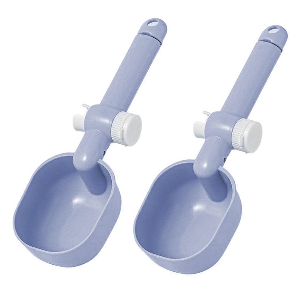 

2Pcs Clip Handle Pet Food Shovel Handheld Dog Feeder Shovel Thicken Cat Food Scooper Rice Spoon