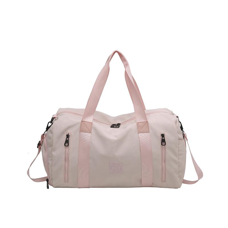 

Спортивна сумка великої місткості для подорожей, бізнесу, фітнесу, багажу та йоги рожевий