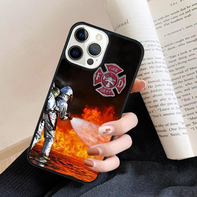 Feuerwehrmann Feuerwehrmann Logo Symbol Handyhülle Rückabdeckung für iPhone 17 Air 16 15 14 13 11 12 Pro Max Plus Fundas