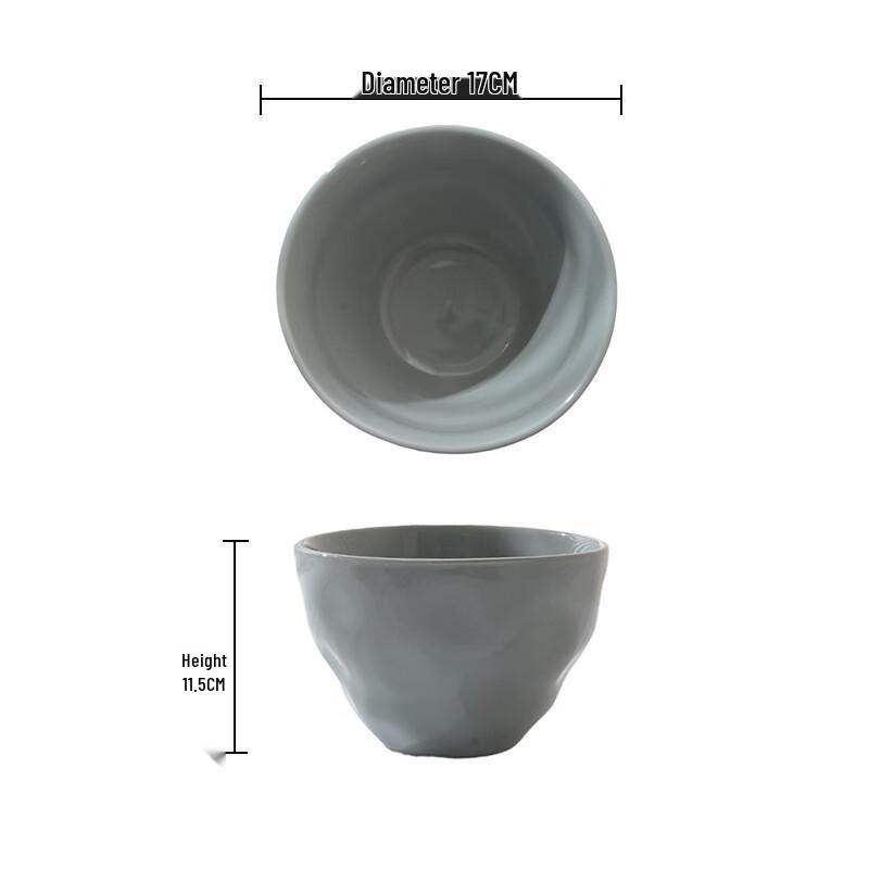 ZISIZ Cute Ceramic Noodle/Rice Bowl Set