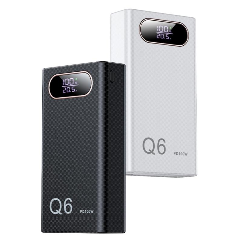 DIY Battery Pack Case With PD100 Fast Charging Capability For 6pc 21700 Battery Holder Enhances Power Supply Outer Shell