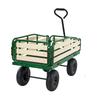 VEVOR Pull-Along Wagon for Kids,101 Cm Toddler Wagons with Foldable Wooden Panel & Handle, Supports Up To 250kg, 25.4cm All-Terrain Tires
