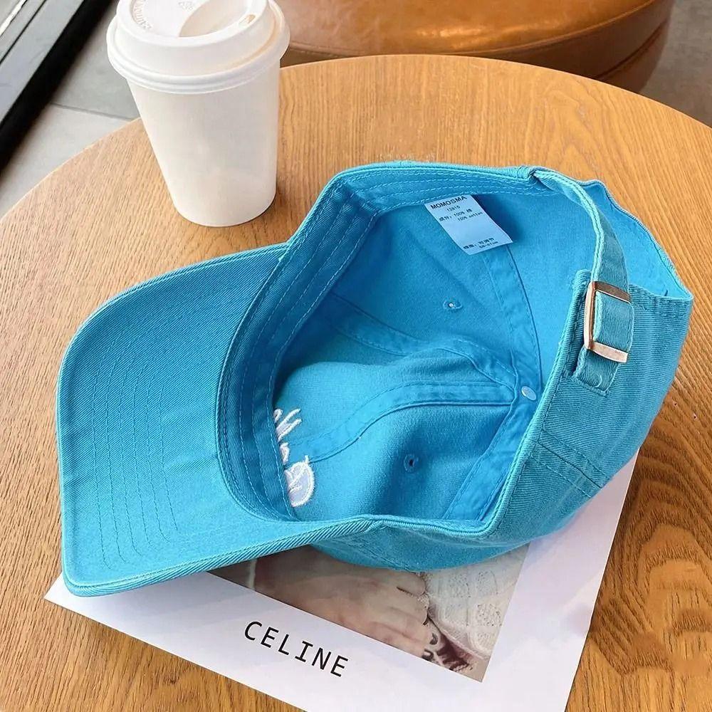 Breathable Dopamine Baseball Cap Washable Letters Vintage Duck Tongue Cap Soft Versatile Outdoor Snapback Hat Travel Beach