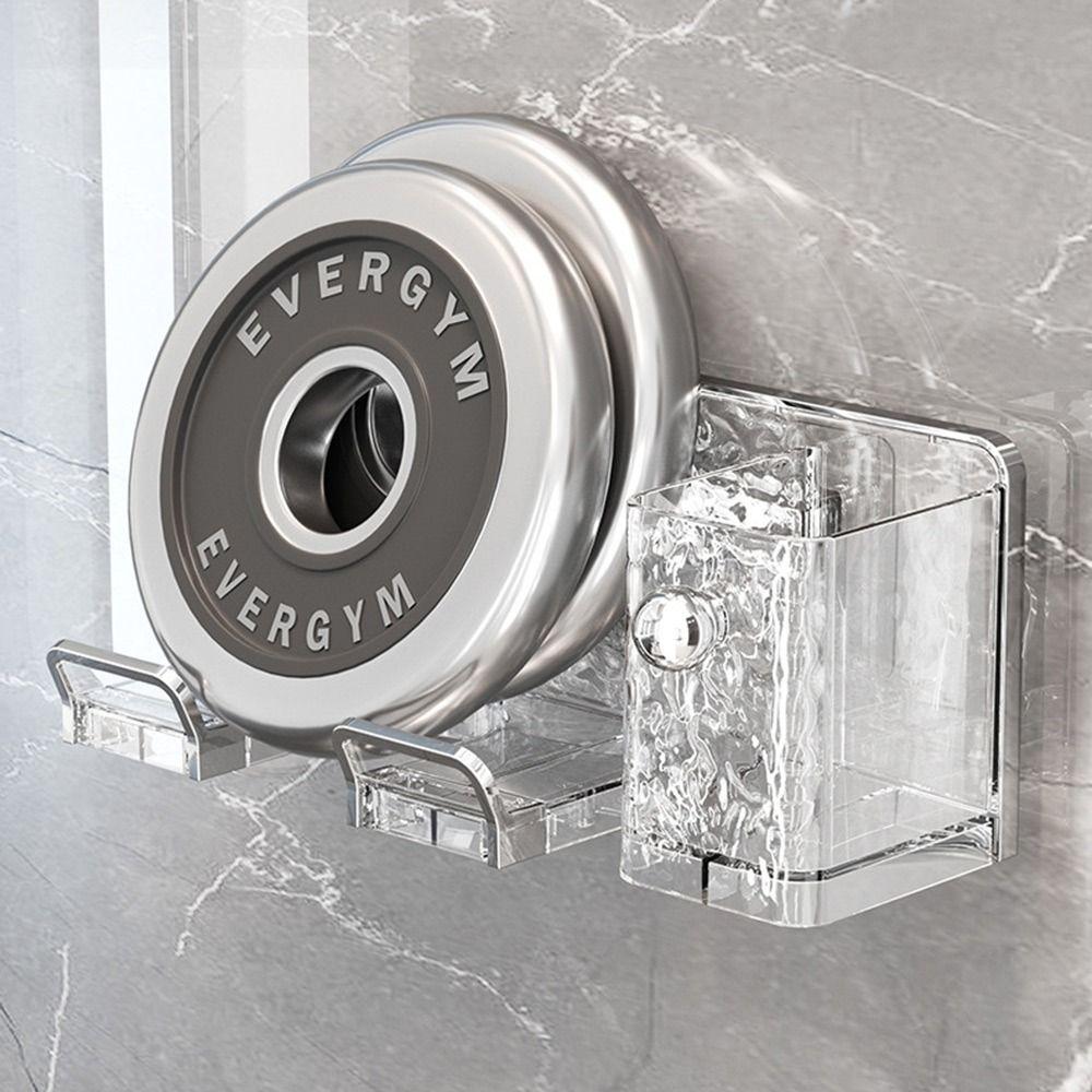 Transparent Hair Dryer Bracket Wall-mounted Hair Tool Storage Rack Durable Bathroom Accessories