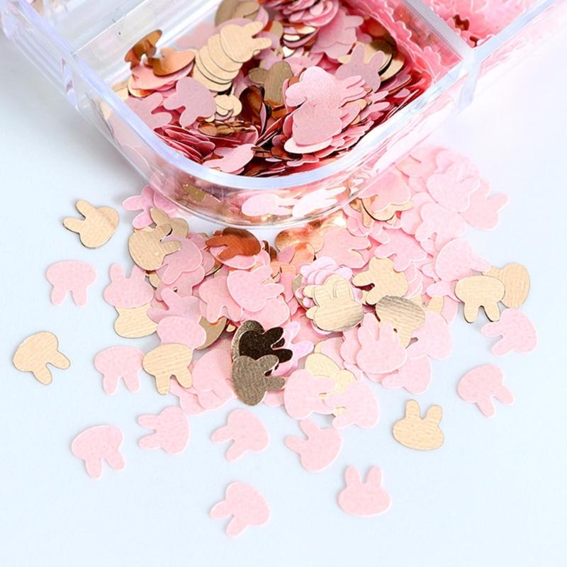 Pink Nail Glitter Sequins Decals Moon Star Heart Paillettes Resin Mold Filler Flower Petals Paillettes Decorations