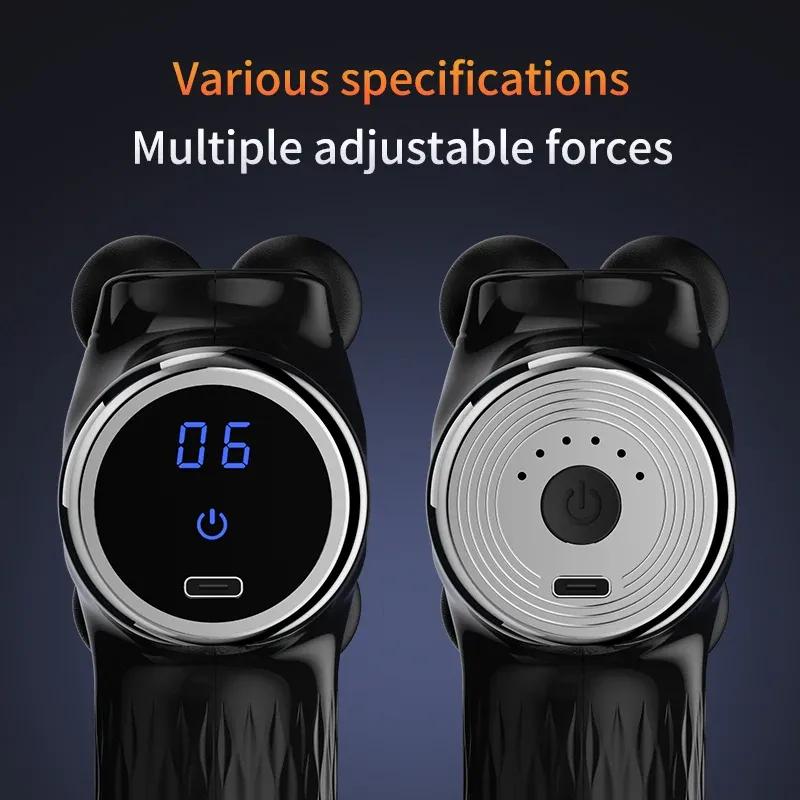 10 head massage gun muscle relaxation electric vibration fascia gun for relaxing the body and massaging handheld massager