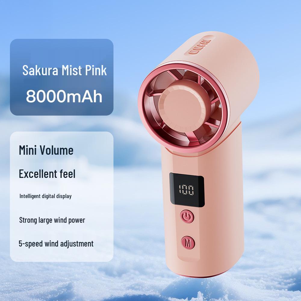 Compact High-Speed Silent Mini Fan: Turbo Handheld and Portable 96*39*44