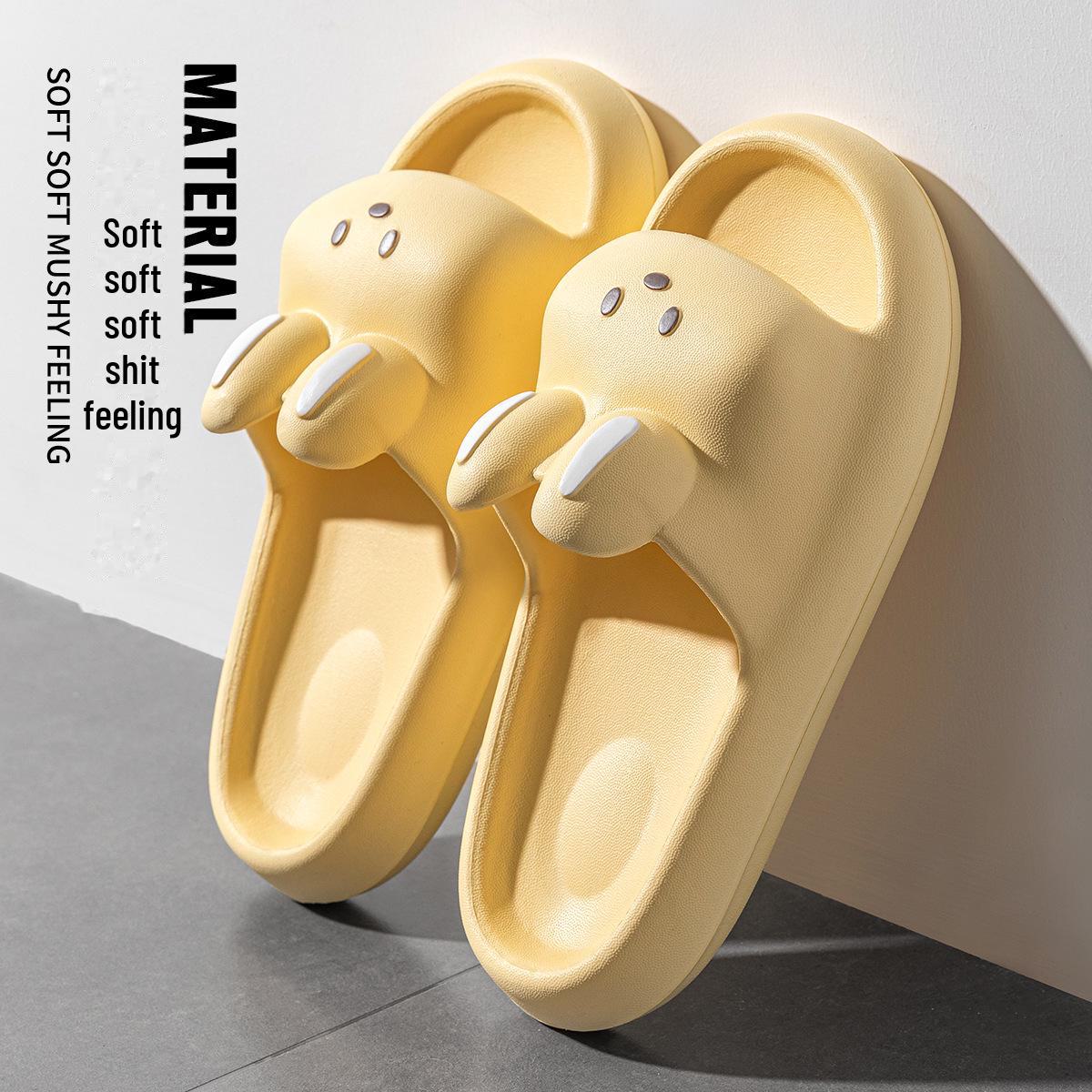 

Женские милые мультяшные нескользящие тапочки для ванной: Летние сандалии для дома и улицы с мягкой подошвой 38-39