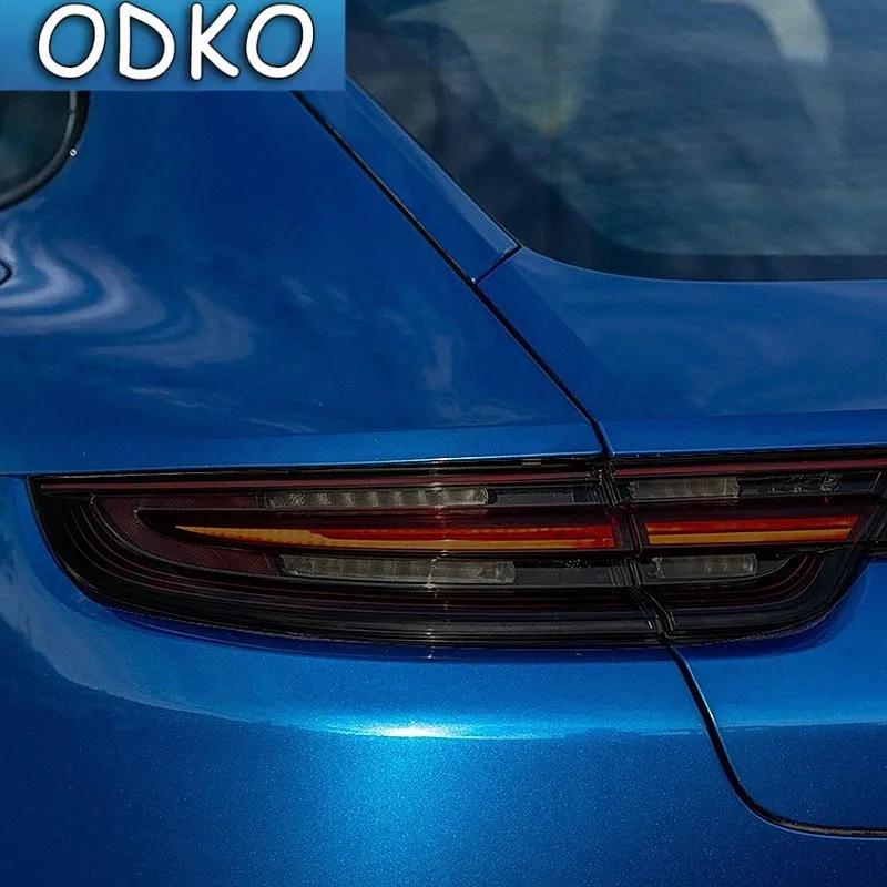 Car Headlight Protective Film Headlamp Tint Taillight Transparent Black TPU Sticker For Porsche Panamera 971 2017-On Accessories