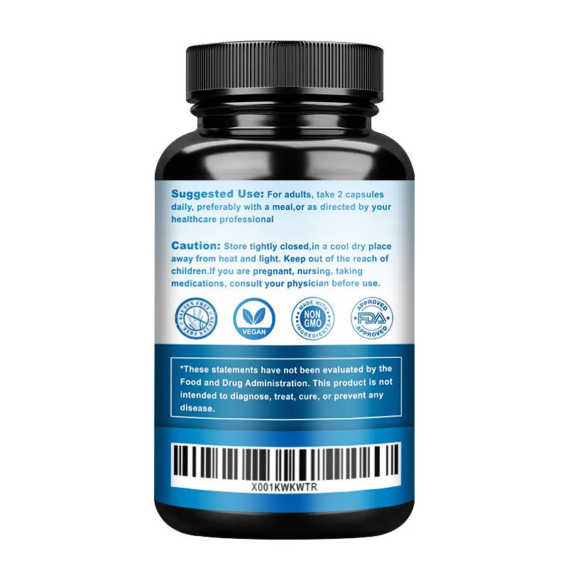 Magnesium Glycinate Capsules with Zinc - Promotes Nerve, Bowel, Relaxation Function Vegan Capsules for Women & Men