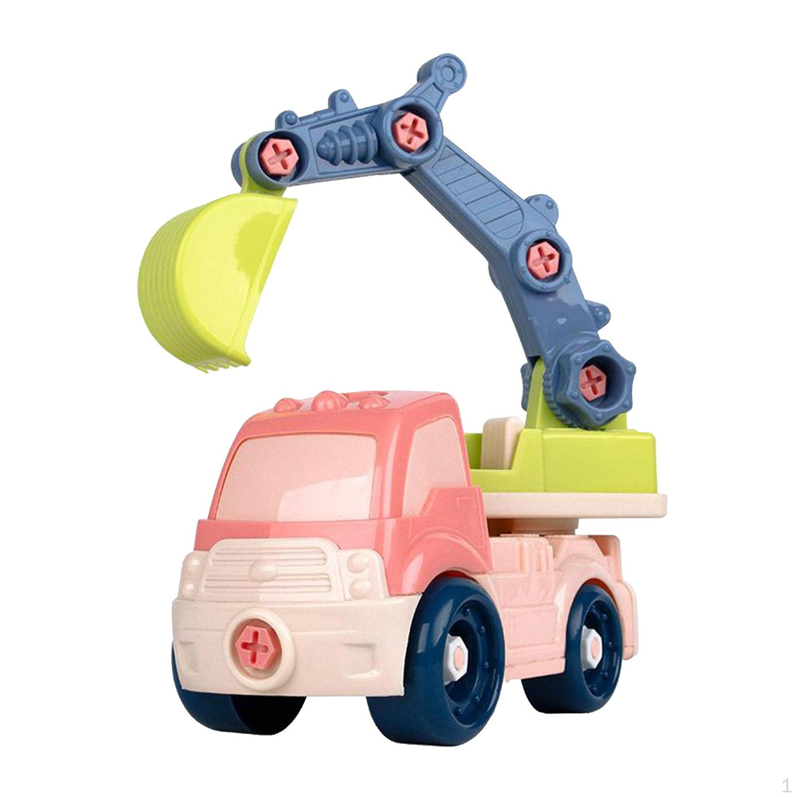 Construction Car Vehicles DIY Assembly Truck Toy Excavator