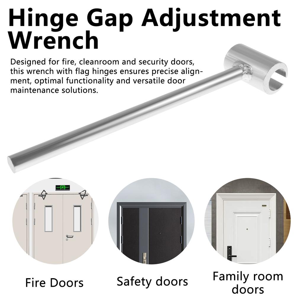 Hinges Gap Adjusting Wrench Steel Door Hinge Adjustment Tool Heavy Duty Door Hinge Repair Spanner Multipurpose Hand Tools