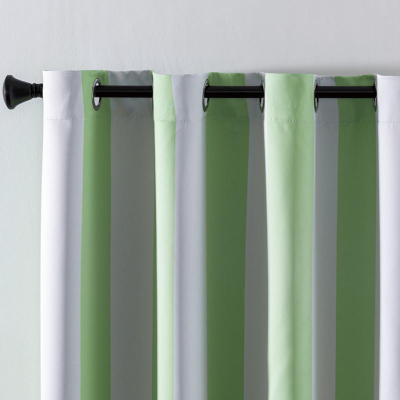 Full Blackout Striped Printed Curtain Fabric Finished Product