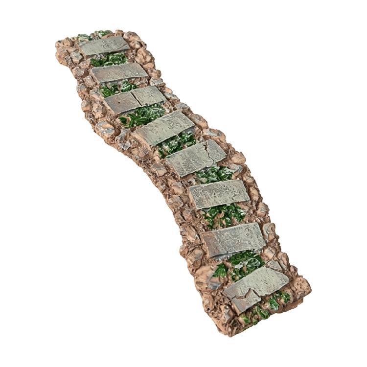Aquariums Miniature Stone Trail Ornament That Repositions Easily in Small Planter Displays and Model Arrangements