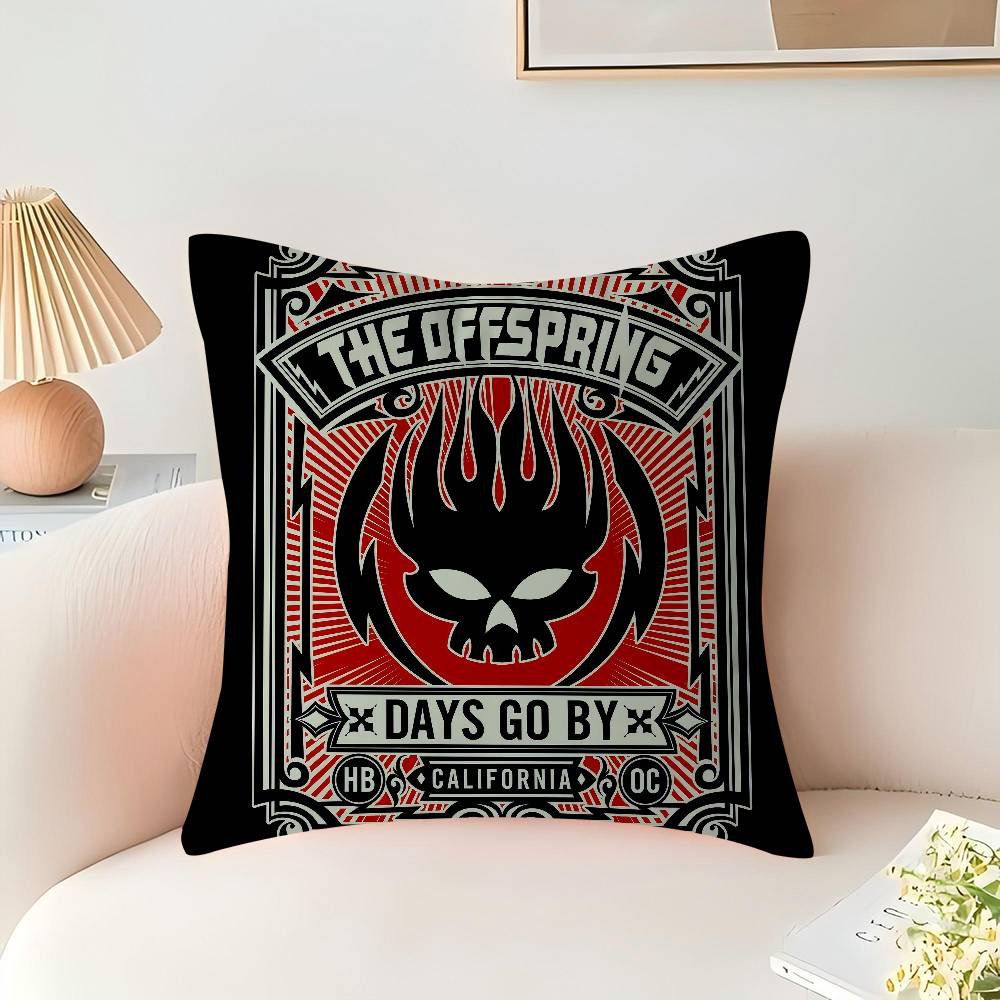 Punkrock The Offspring Kuddfodral För Sovrum Och Vardagsrum Soffa Dekorativt Kuddfodral