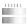 2pcs Door Push Plate Durable Metal Door Plate for Exterior Door Stainless Steel Kick Plates Enhances Protects Your Door