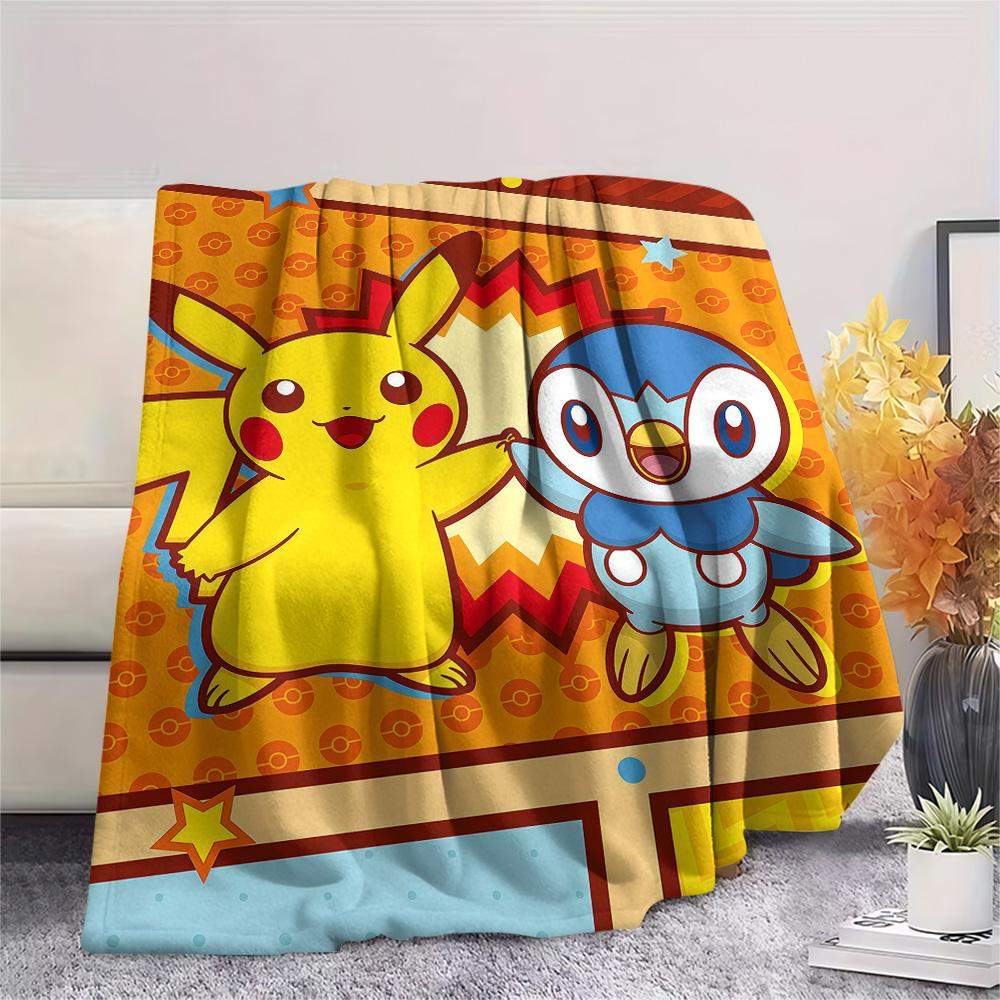 

Pokémon Electric-Type Cute Partners flannel blanket, suitable for home decor, ideal gift choice 75x90cm