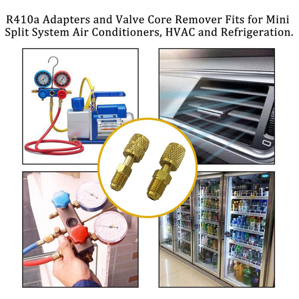 For R410 R32 R22 Air Conditioning Adapter Refrigerant Pump Adapter Connector Brass . Converter P4T3