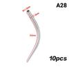 Piercing Insertion Pin Taper Guide Rod Tool 10Pcs Stainless Steel for Safe Nose Lip Navel Body Piercing Stretching
