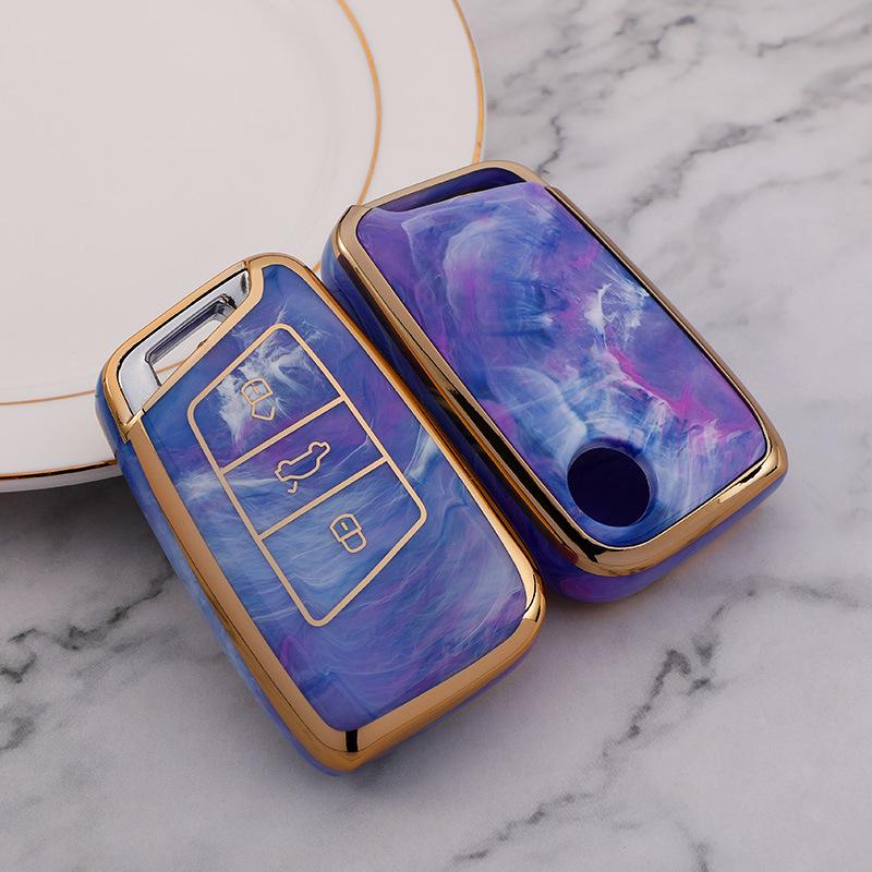 Volkswagen Schlüsselhülle für Tayron X, T-Roc, Bora, Sagitar, Golf 7, New Magotan B8CC, Passat