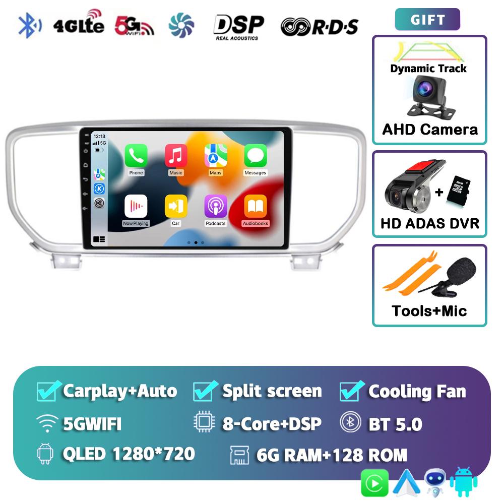 Android 14 Auto Carplay WIFI+4G Car Radio For KIA Sportage 4 KX5 2016 2017 2018 Navigation GPS Multimidia Video Player Stereo BT