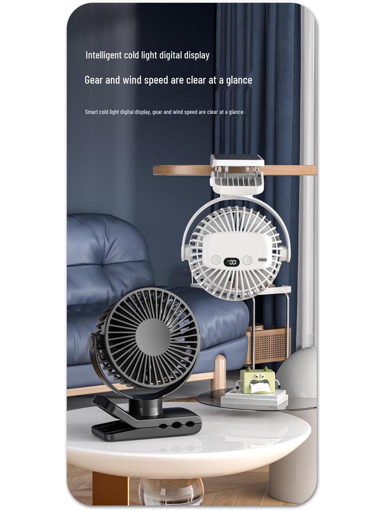 Detachable Dual-use Octopus Clip-on Fan: Multi-functional, Portable, Silent for Desktop & Stroller