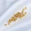 14K Gold-Filled Color-Preserving Snowflake Spacer Beads for DIY Bracelets