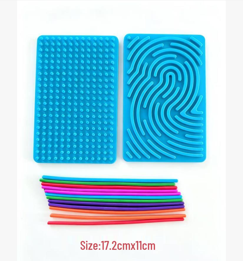 Silicone Sensory Activity Board: ADHD Educational Puzzle Toy