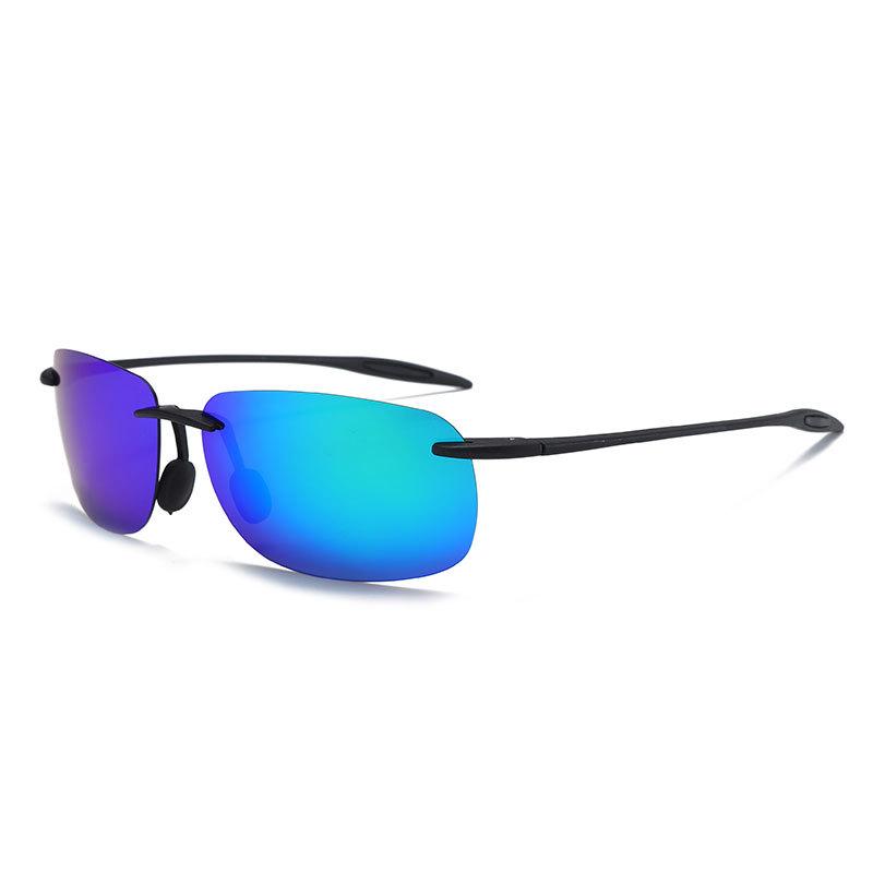 New Men Classic Sports Rimless Sunglasses Men Women Male Driving Golf Rectangle Ultralight Frame Sun Glasses UV400