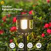 Solar Tiki Torches Flickering Flame Waterproof Outdoor Solar Lights Auto On/Off Decorative Lighting for Garden Yard Patio Pathway