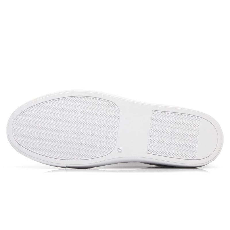 Four Seasons White Cowhide Casual Men's Shoes - Korean Fashion, Sporty & Trendy
