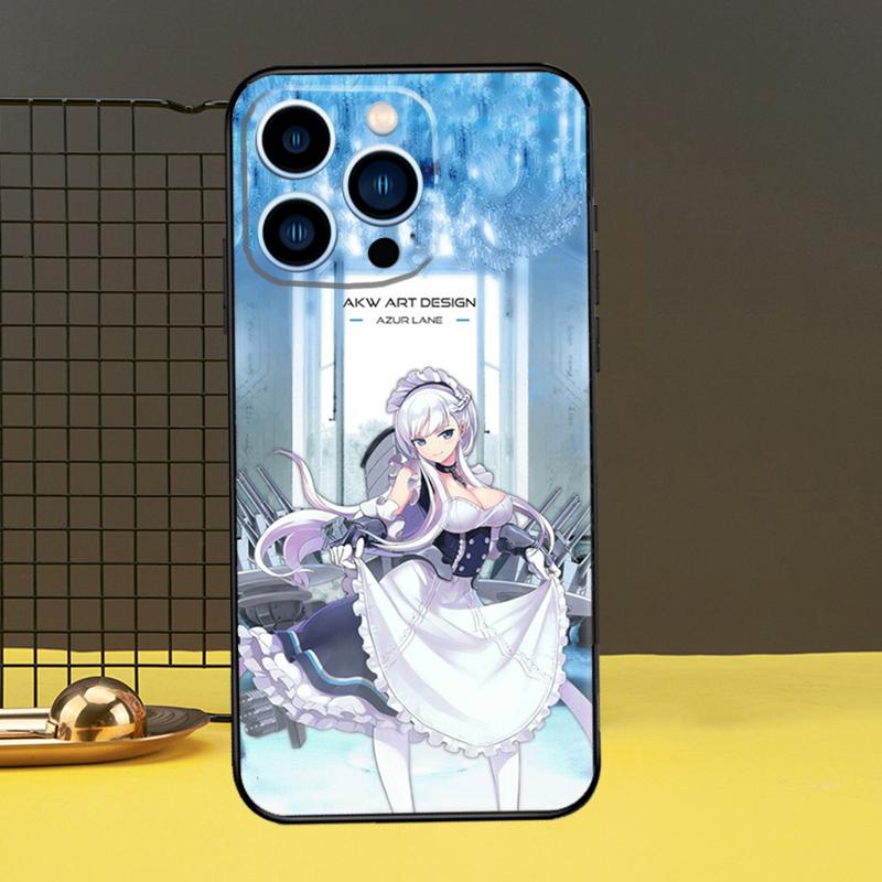 Azur Lane Handyhülle für iPhone 12 13 Mini 11 14 Pro Max X XS XR Max 7 8 Plus SE Weiche Hülle Fundas