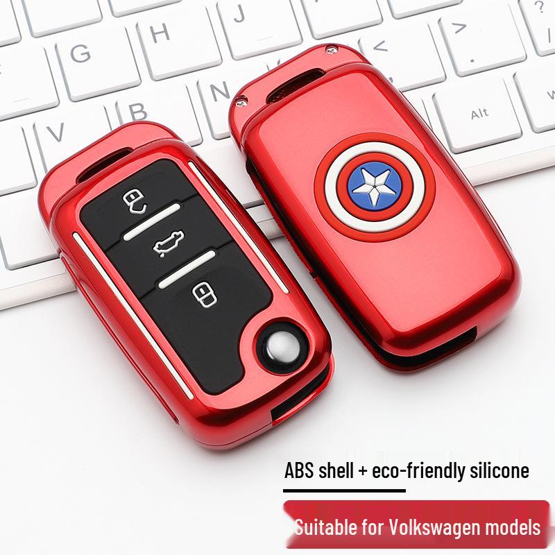 Volkswagen Key Case: Stylish Design with Buckle & Personalized Decoration