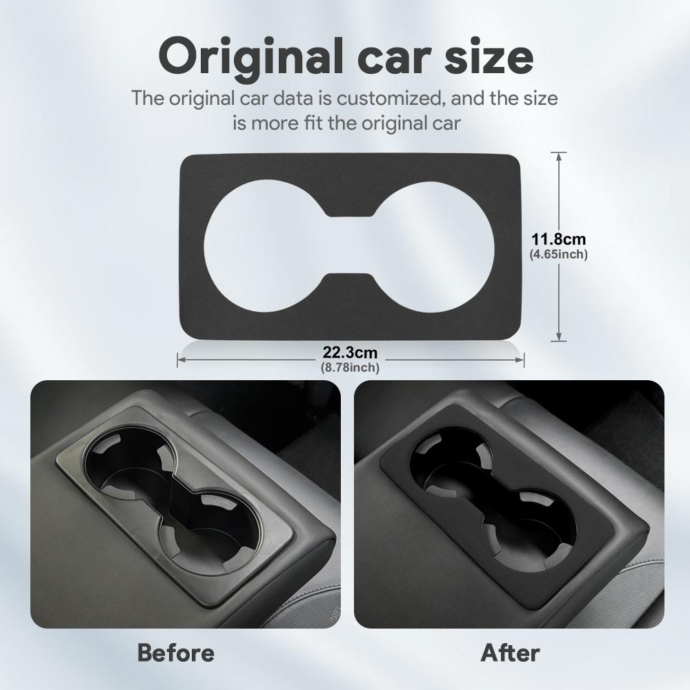 Top Suede Trim LHD RHD Sticker For Mazda 3 BP M3 Axela 2019 2020 2025 2025 2025 2025 2025 Car Rear Seat Water Cup Holder