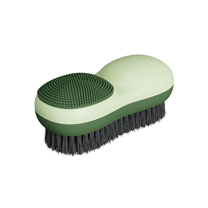 Creative Color Contrast Washing Brush Double-Sided Bristles Multi-Functional Soft Rubber Underwear Cleaning Brush